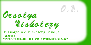 orsolya miskolczy business card